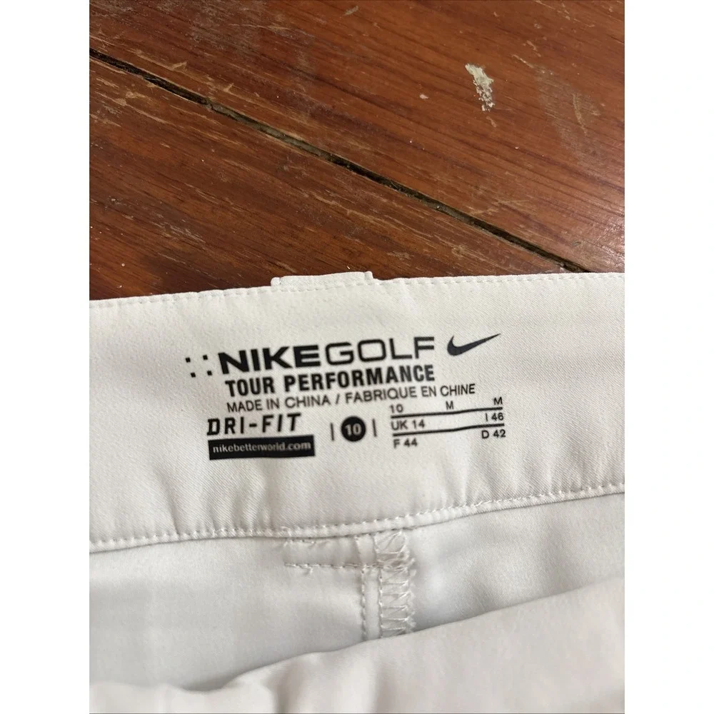 Nike Golf Skort Tour Performance Size 10 Cream White Golf Short Skirt Skort